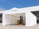 6x12m Namiot magazynowy - 2,6 m wysokość ścian bocznych, PVC biały
