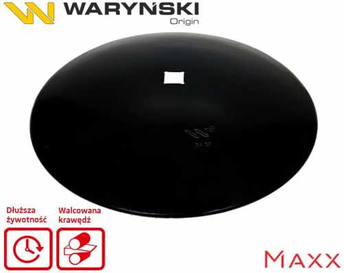 Zdjęcie główne produktu: Talerz gładki fi 660 otwór 40x40 stal borowa WARYŃSKI MAXX W-5195660/42