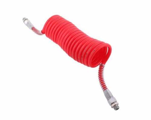 Zdjęcie główne produktu: Przewód spiralny M-22x1.5 4.5m czerwony POLMO