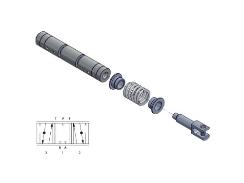 Zdjęcie główne produktu: Suwak rozdzielacza SPV120 - 40 l/min. centralnie odcięty (closed center)