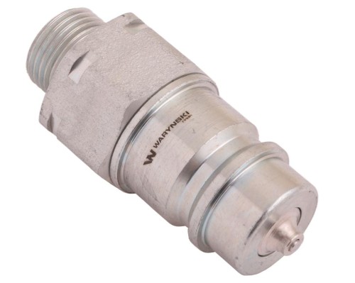 Zdjęcie główne produktu: Szybkozłącze hydrauliczne wtyczka M18x1.5 gwint zewnętrzny EURO (9100818W) (ISO 7241-A) Waryński (opakowanie 100szt)