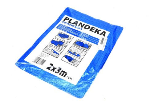 Zdjęcie główne produktu: Plandeka LEKKA 2x3m (niebieska) gramatura 55g/m2