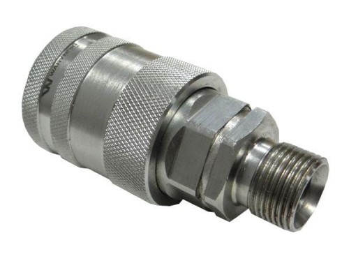 Zdjęcie główne produktu: Szybkozłącze hydrauliczne gniazdo M20x1.5 gwint zewnętrzny EURO PUSH-PULL (9100822G) (ISO 7241-A) Waryński