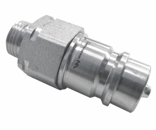 Zdjęcie główne produktu: Szybkozłącze hydrauliczne wtyczka M18x1.5 gwint zewnętrzny EURO (9100818W) (ISO 7241-A) Waryński
