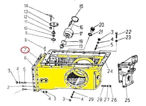 Zdjęcie główne produktu: Korpus tylnego mostu do Ursus C-330 50013011