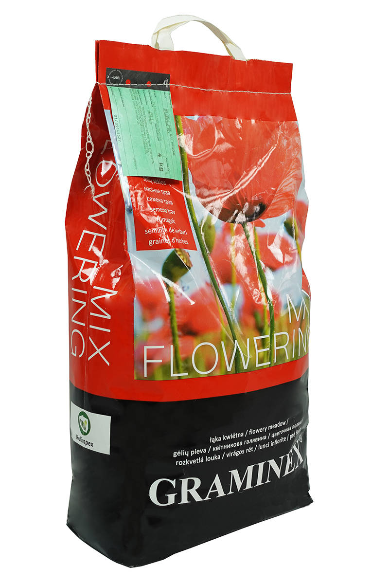 Zdjęcie główne produktu: Trawa kwiatowa łąka, trawa z nasionami kwiatów Flowering Mix Graminex Rolimpex S.A. 4 kg