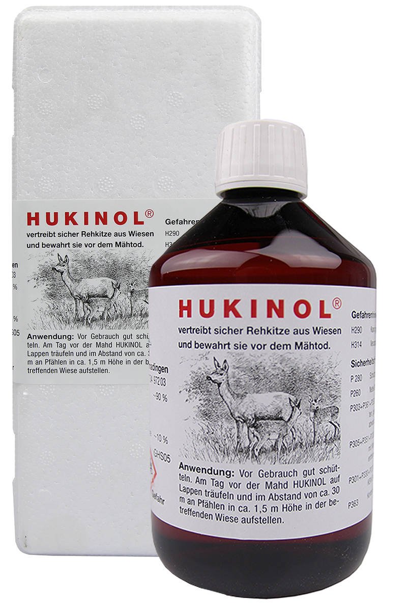 Zdjęcie główne produktu: Skuteczny zapachowy odstraszacz na dziki i zwierzynę płową Hukinol 0,5l