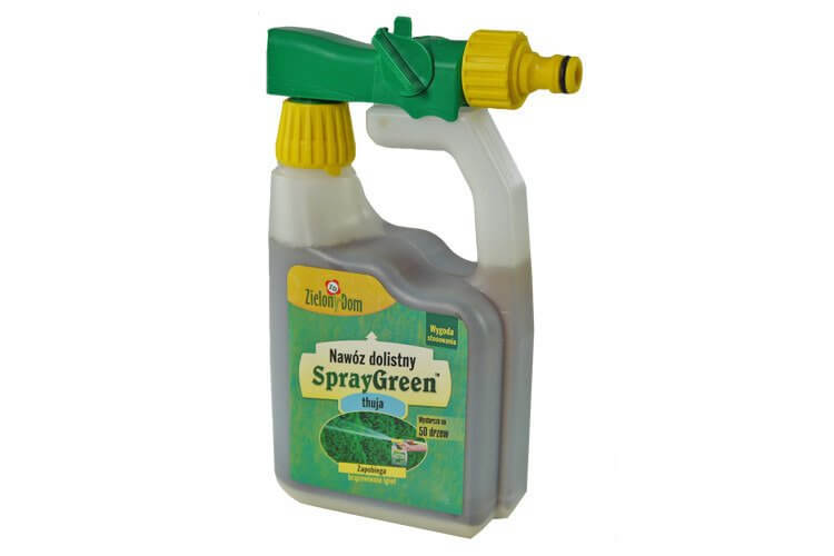 Zdjęcie główne produktu: Nawóz dolistny do tui Spray Green Zielony Dom 950ml