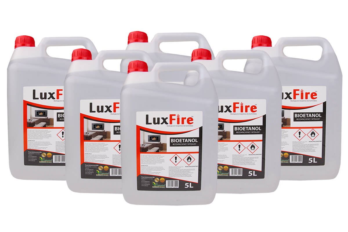 Zdjęcie główne produktu: Lux Fire™ 30 litrów –  ekologiczne biopaliwo do kominka (bioetanol do biokominka)