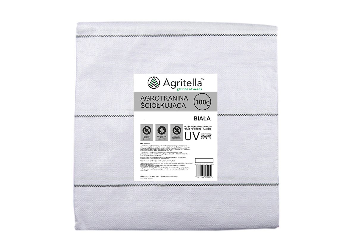 Zdjęcie główne produktu: Agrotkanina biała Agritella 1,1x20m 100g