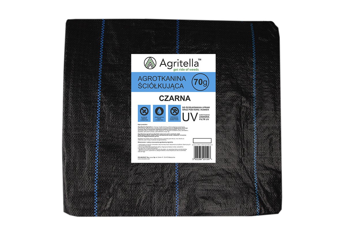 Zdjęcie główne produktu: Agrotkanina czarna Agritella 1,1x20m 70g