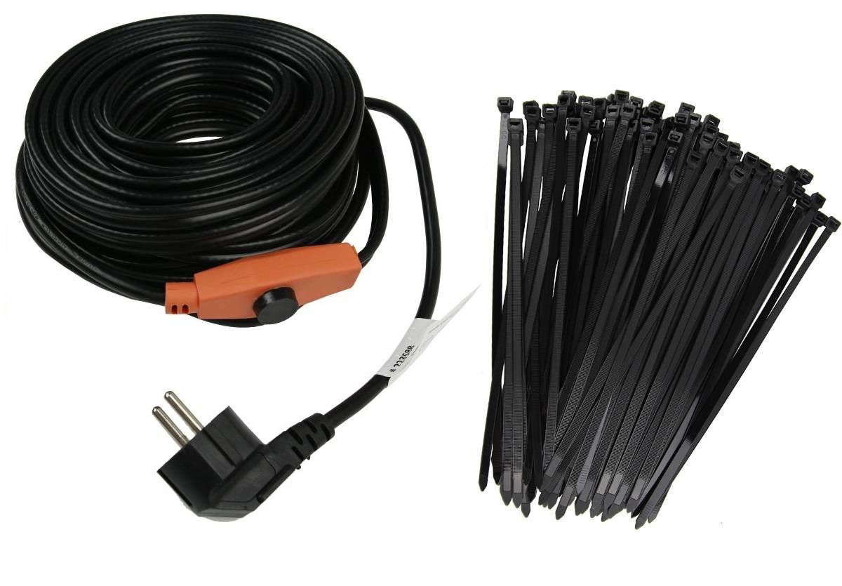 Zdjęcie główne produktu: Niemiecki kabel grzewczy 8m z energooszczędnym termostatem + opaski kablowe Gratis!