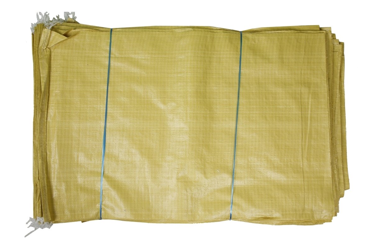 Zdjęcie główne produktu: Worek polipropylenowy żółty 50kg, 65x105cm (50 szt.)