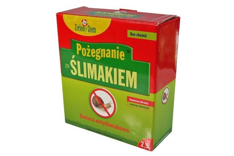 Zdjęcie główne produktu: Pożegnanie ze ślimakiem - trutka na ślimaki, preparat Zielony Dom 2,5kg 