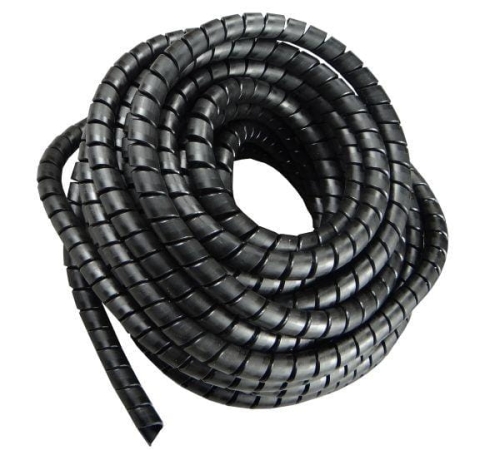 Zdjęcie główne produktu: Osłona spiralna na węże hydrauliczne SGX-25 (Zakres: 22-28mm) czarna (sprzedawane po 20) 20m