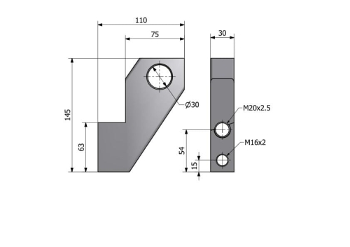 Zdjęcie główne produktu: Wieszak prawy C-385