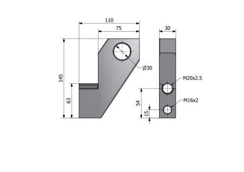 Zdjęcie główne produktu: Wieszak lewy C-385